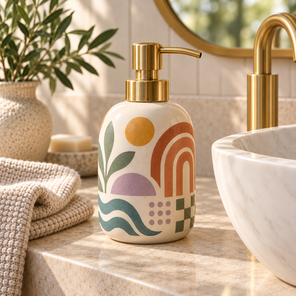 Livaral Artful Ceramic Liquid Soap Dispenser, view 2